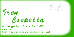 iren csepella business card